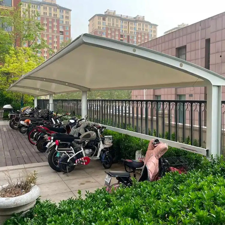 恩施膜结构电动车棚